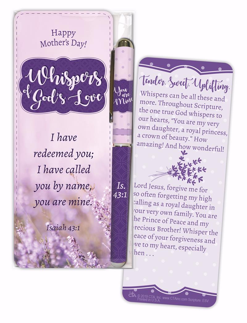 Gift Set-Whispers Of God's Love Pen & Bookmark - CTA